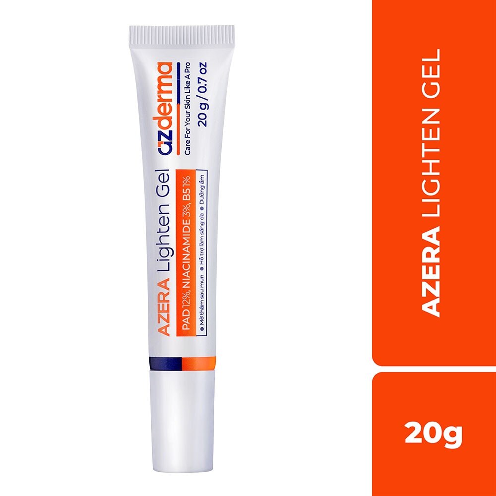 Gel Azderma Azera Lighten Gel Hỗ Trợ Giảm Thâm Sau Mụn 20g