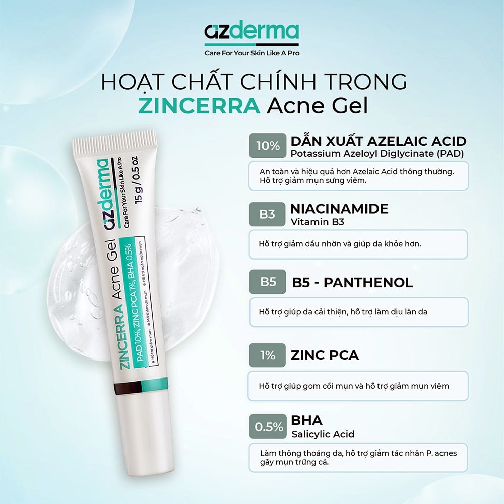 Zincerra Acne Gel 15g