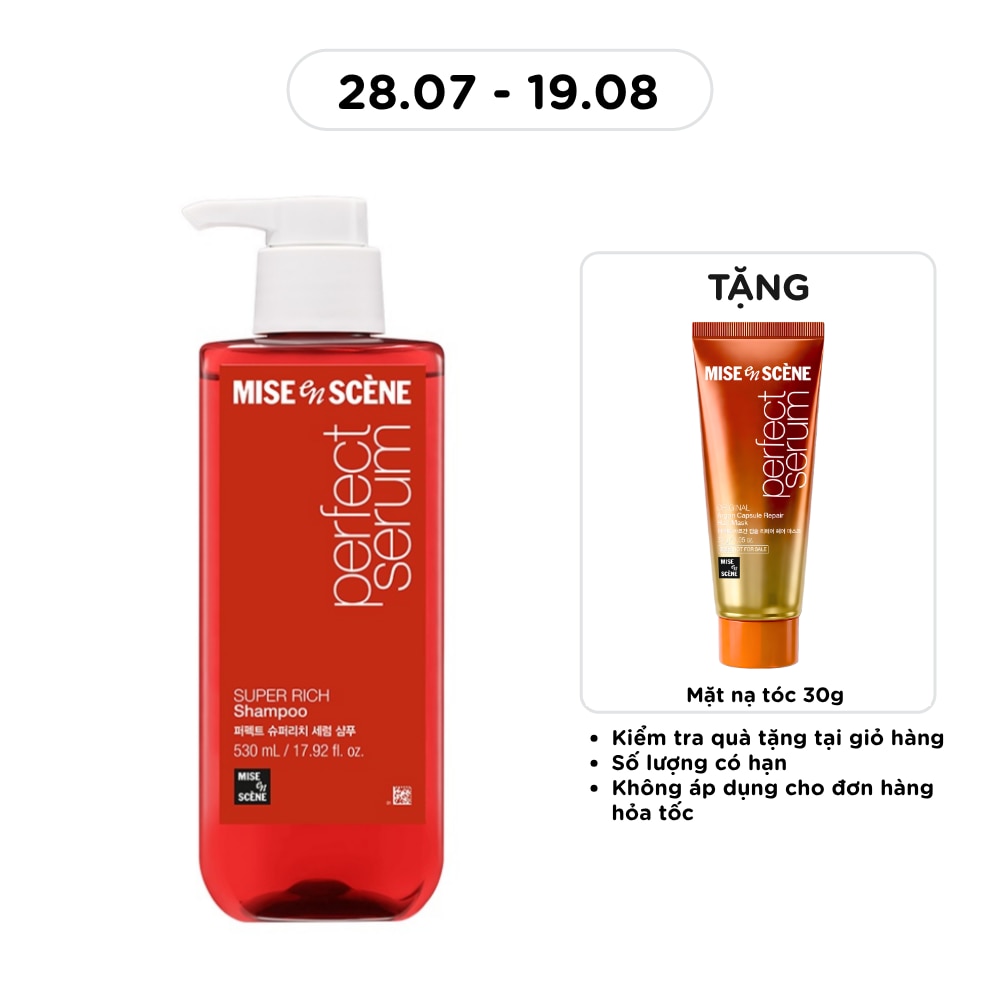 Dầu Gội mise en scène Perfect Serum Super Rich 530ml