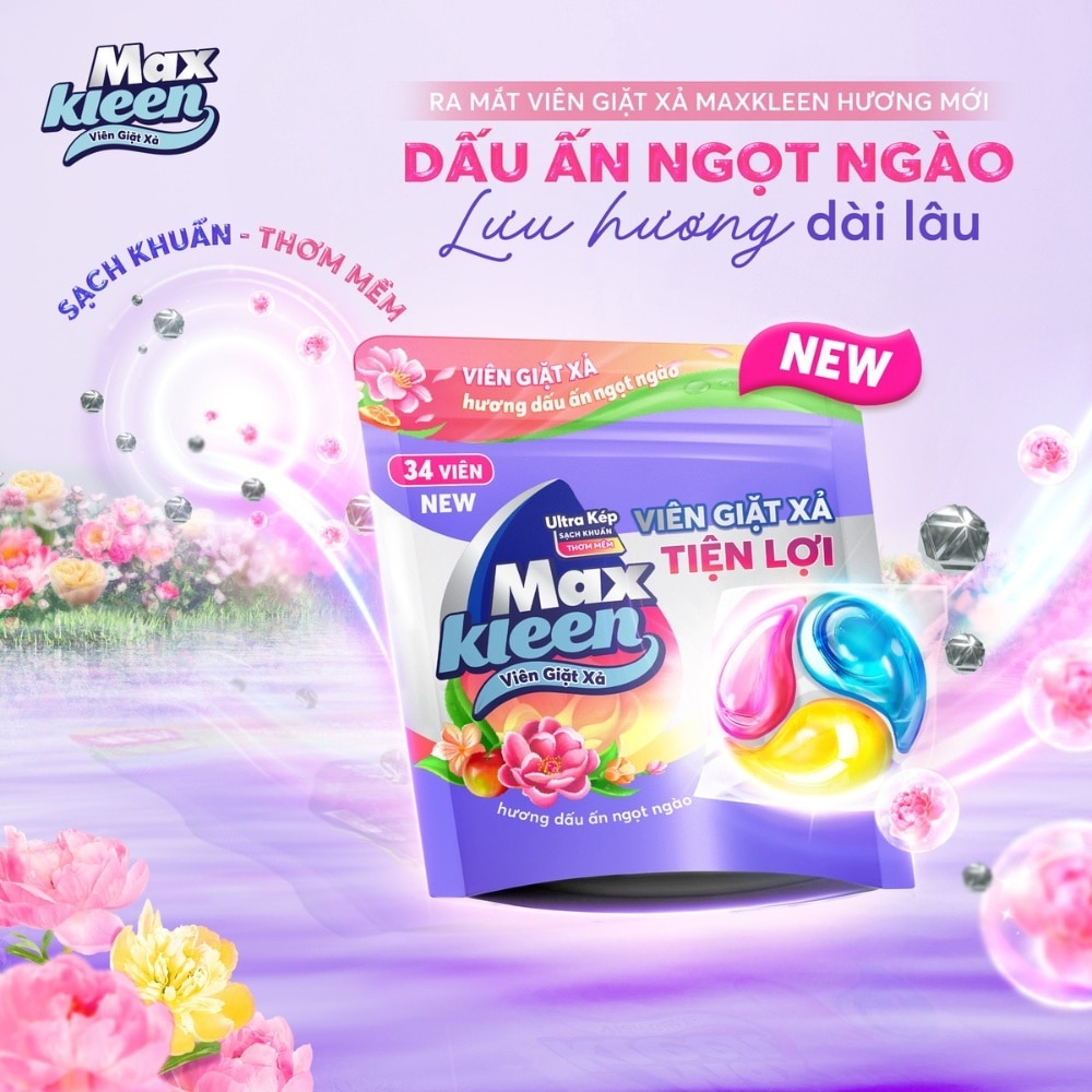 Maxkleen Detergent Balls Sweet Imprint Scent 15gx34pcs