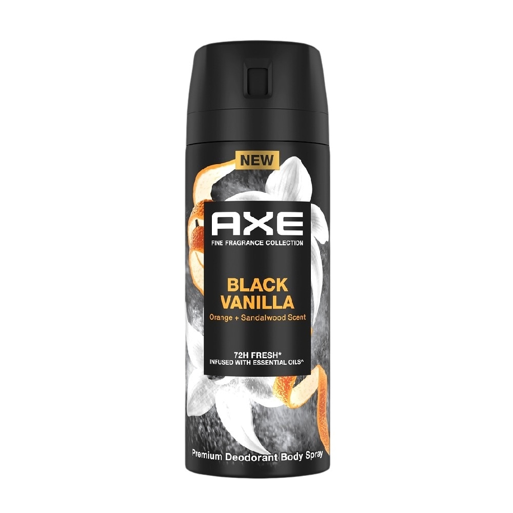 Xịt Ngăn Mùi Axe Hương Nước Hoa Black Vanilla 135ml