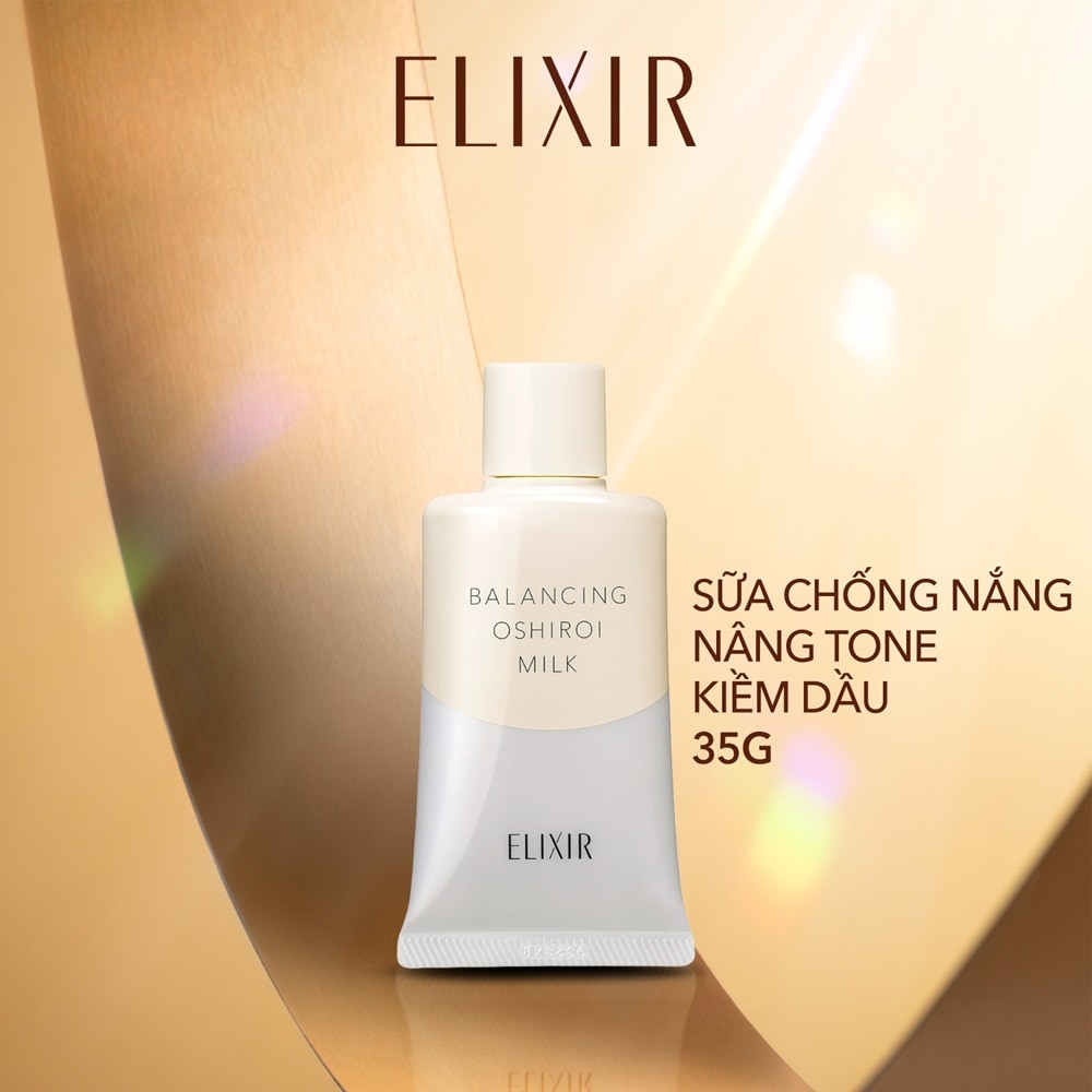 Sữa Chống Nắng Kiềm Dầu Elixir Reflet Balancing Oshiroi Milk SPF50+ PA++++ 35g