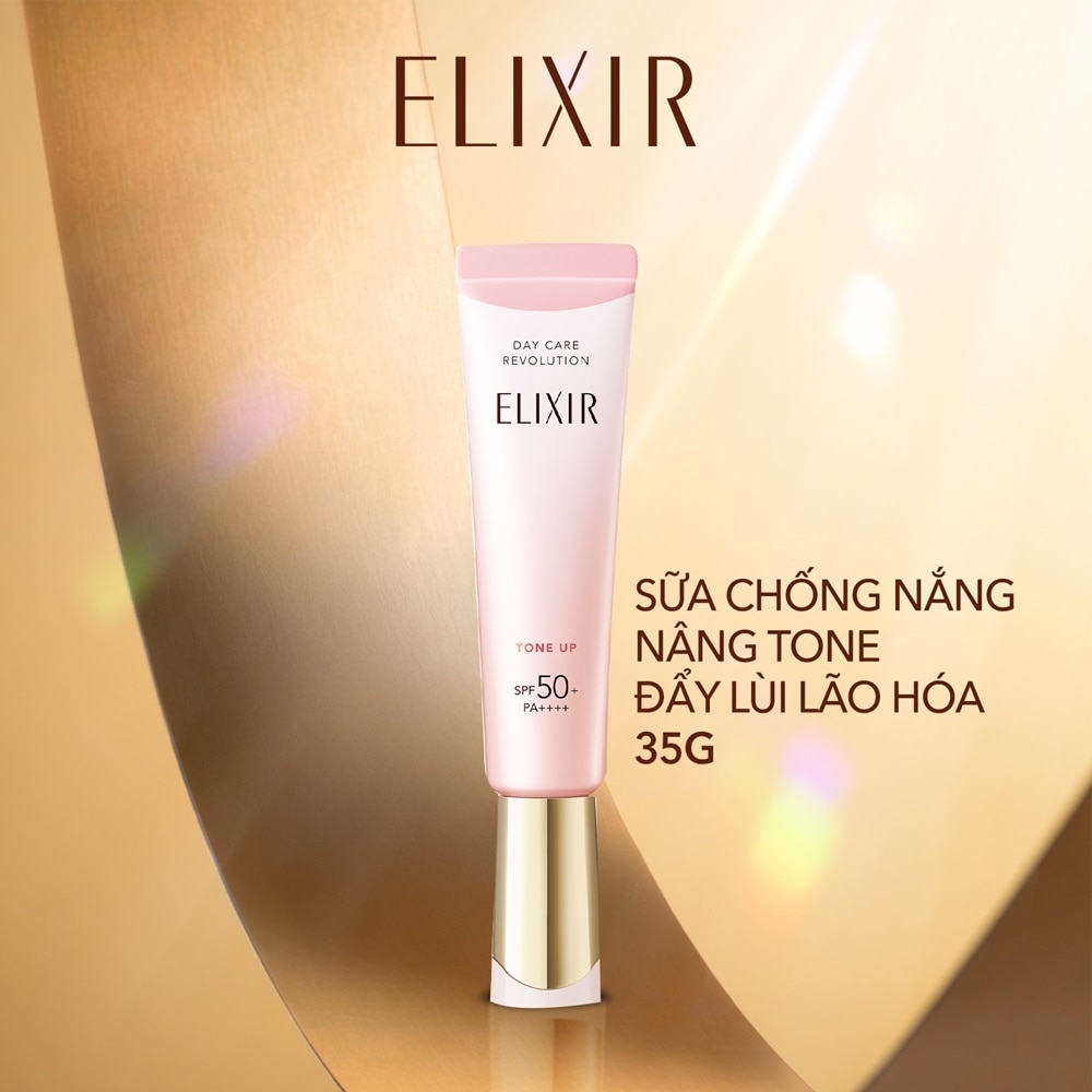 Sữa Chống Nắng Nâng Tông Elixir Day Care Revolution Tone Up SPF50+ PA++++ 35g