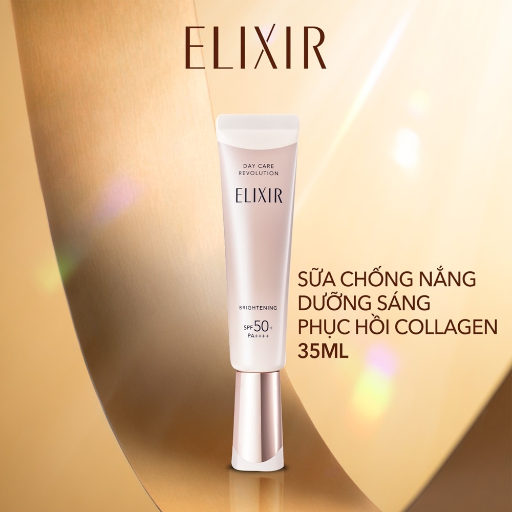 Sữa Chống Nắng Elixir Day Care Revolution Brightening Dưỡng Sáng Da Ngăn Ngừa Lão Hóa SPF50+ PA++++ 35ml