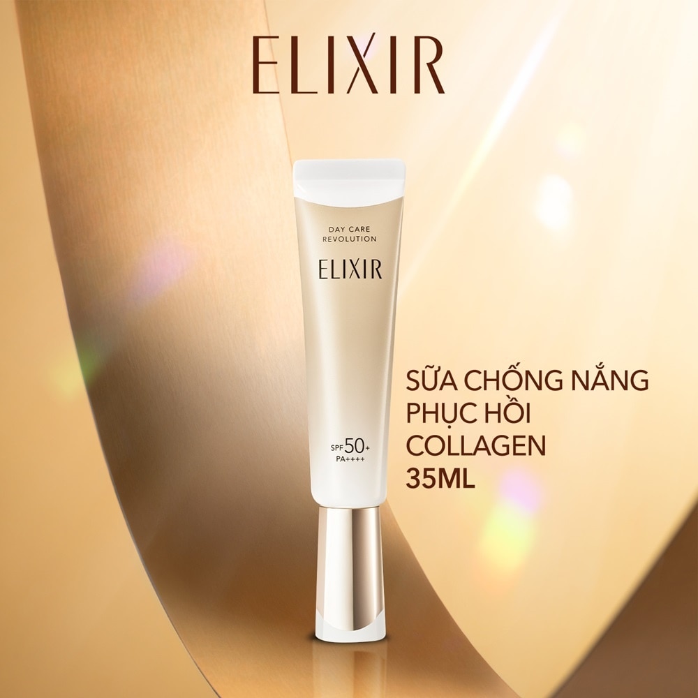 Sữa Chống Nắng Elixir Day Care Revolution Dưỡng Da Ngăn Ngừa Lão Hóa SPF50+ PA++++ 35ml