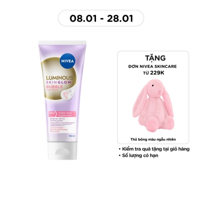 NIVEA Sữa Rửa Mặt Nivea Luminous Skin Glow Bubble Wash Foam 100ml