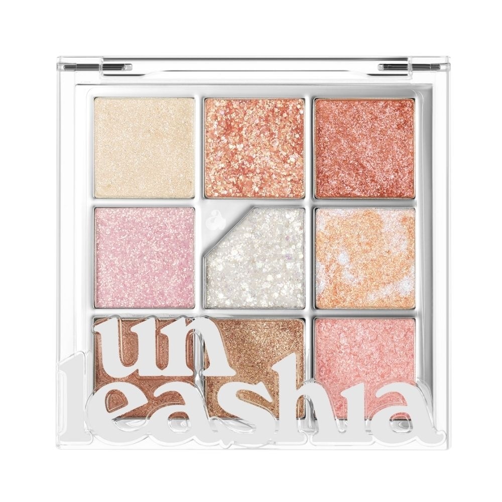 Bảng Phấn Mắt 9 Ô Unleashia Glitterpedia Eye Palette 6.2g .#No.1 All Of Glitter