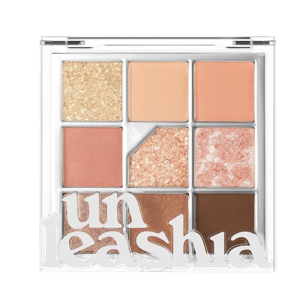 Bảng Phấn Mắt 9 Ô Unleashia Glitterpedia Eye Palette 6.2g .#No.3 All of Coralpink