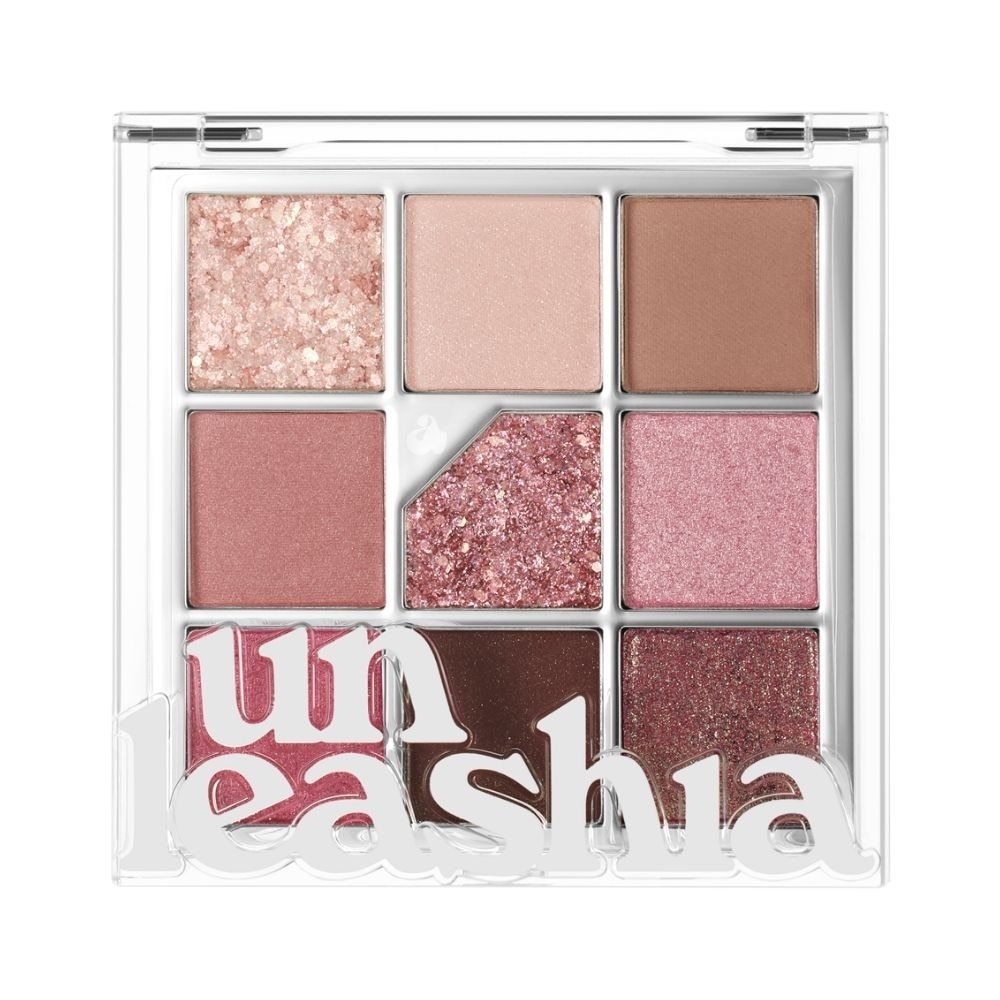Bảng Phấn Mắt 9 Ô Unleashia Glitterpedia Eye Palette 6.2g .#No.5 All of Dusty Rose