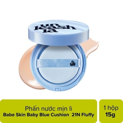 UNLEASHIA Phấn Nước Unleashia Babe Skin Baby Blue Cushion 15g .#21N Fluffy