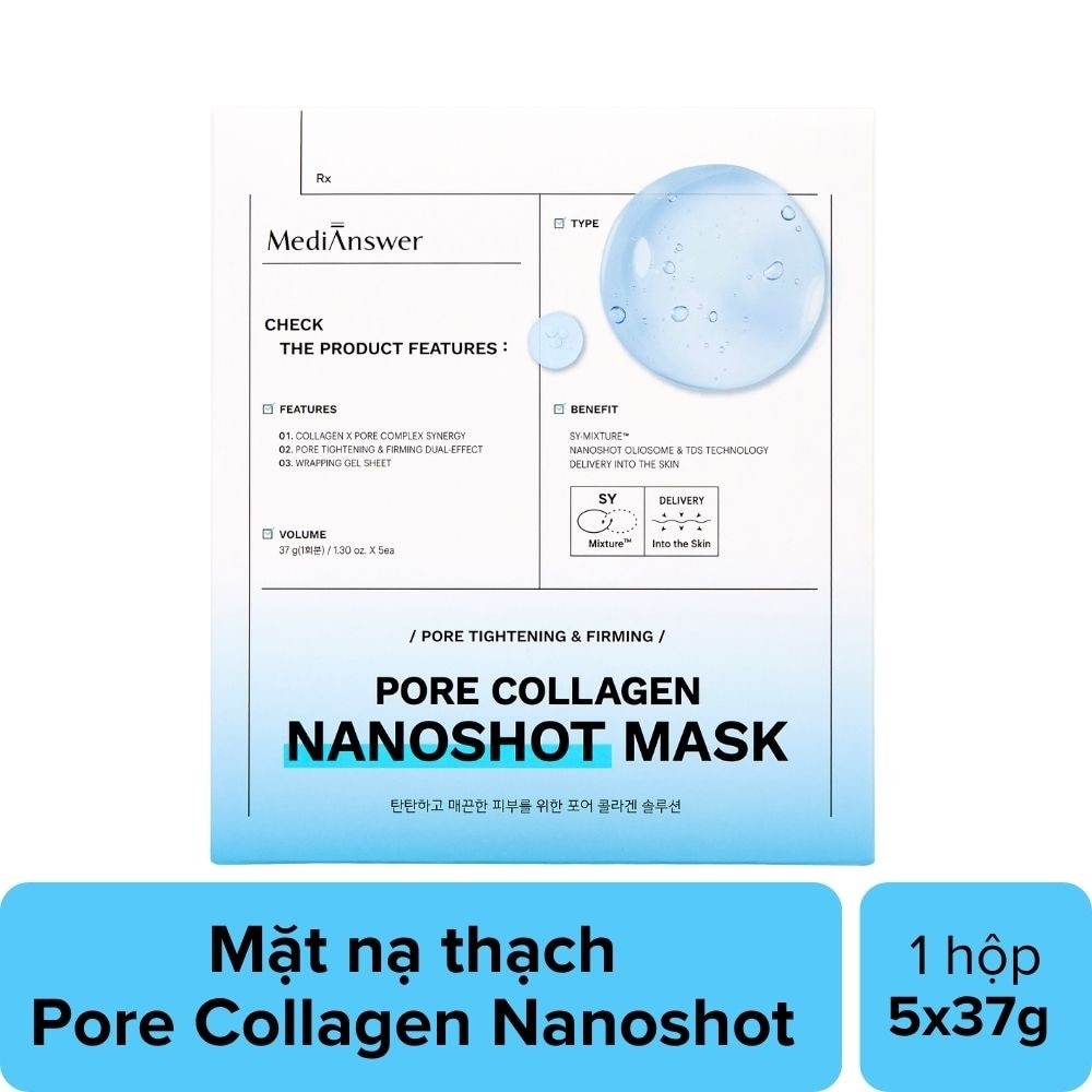 Pore Collagen Nanoshot Mask 37g x 5pcs