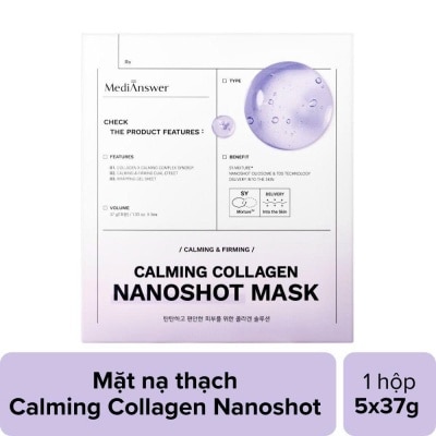 MEDIANSWER Calming Collagen Nanoshot Mask 37g x 5pcs