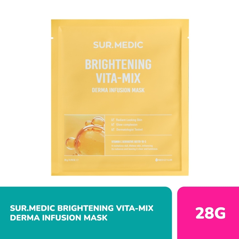 Mặt Nạ Dưỡng Sáng Sur.Medic Derma Infusion Mask Brightening Vita-Mix 28g