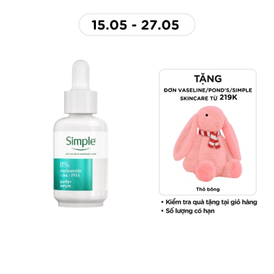 SIMPLE - Tinh Chất Simple 11% Niacinamide + Zinc + PHA Purify+ Serum 30ml