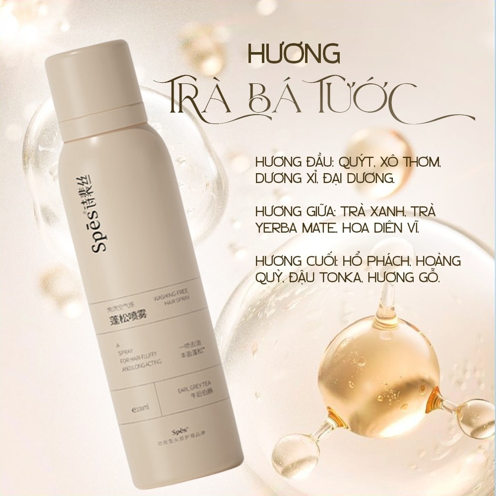 Spes Washing-Free Hair Spray(Earl Grey Tea) 200ml