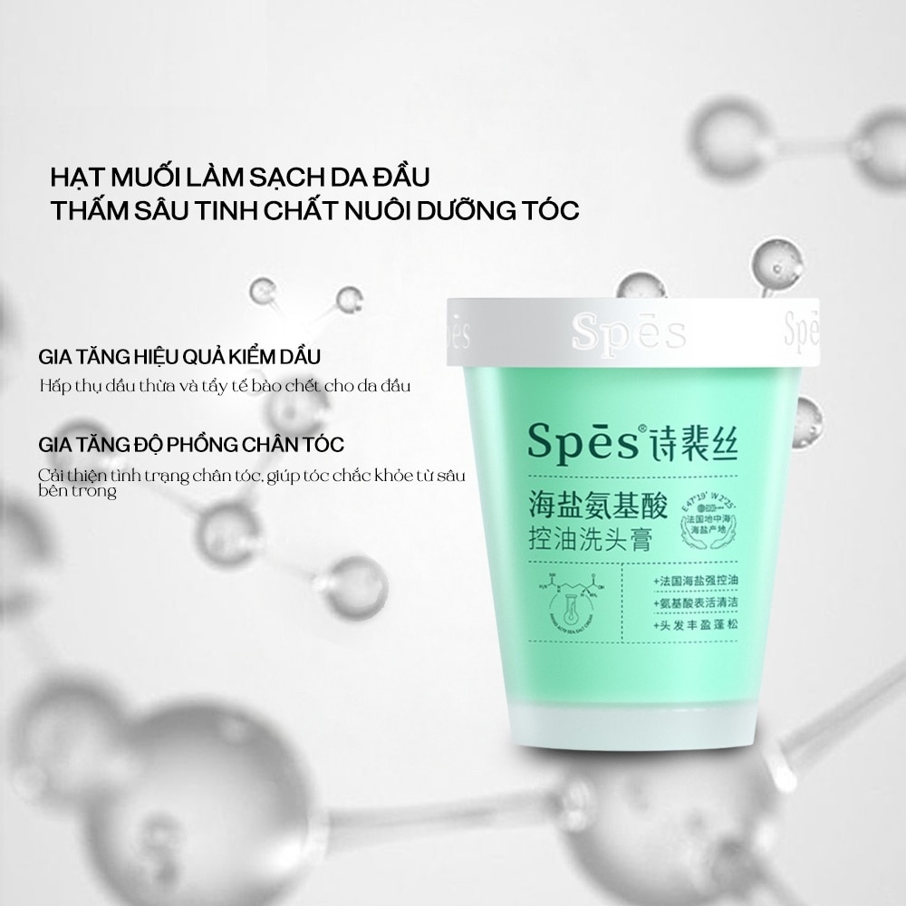 Spes Sea Salt Cream For Scalp-Cleansing And Hair-Puffy 280g