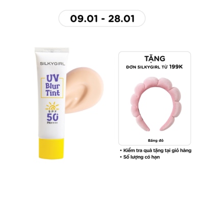 SILKYGIRL UV Blur Tint SPF50+ PA++++ 25ml .#01 Light Beige