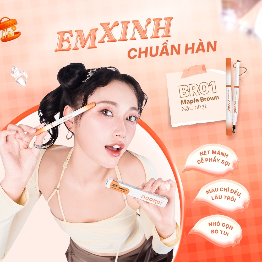 Nookoi Just Me Eyebrow 0.2g .#BR01 Maple Brown