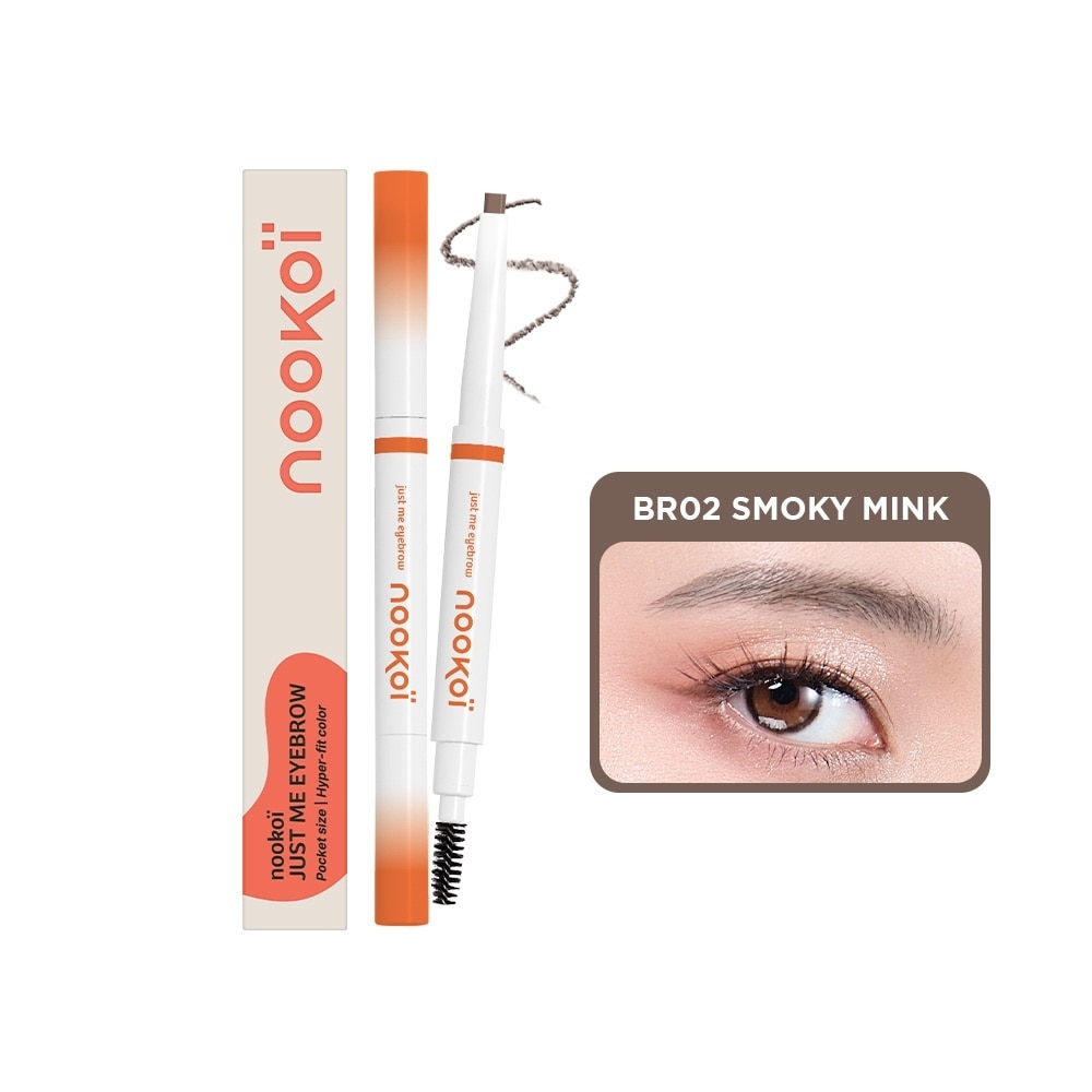 Chì Kẻ Mày Nookoi Just Me Eyebrow 0.2g .#BR02 Smoky Mink