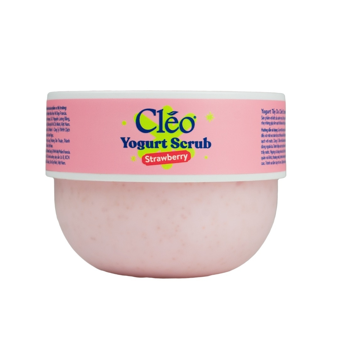 Tẩy Tế Bào Chết Toàn Thân Cleo Yogurt Scrub Strawberry 200ml