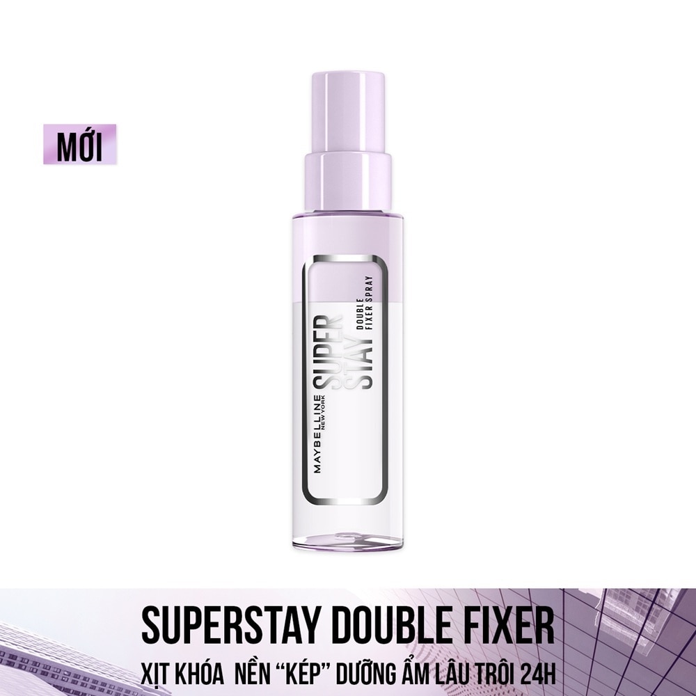 Xịt Khóa Nền Maybelline Super Stay Double Fixer Spray 55ml