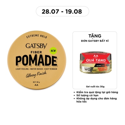 GATSBY - Wax Vuốt Tóc Gatsby Fiber Pomade 80g image
