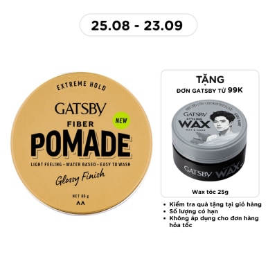 GATSBY - Wax Vuốt Tóc Gatsby Fiber Pomade 80g image