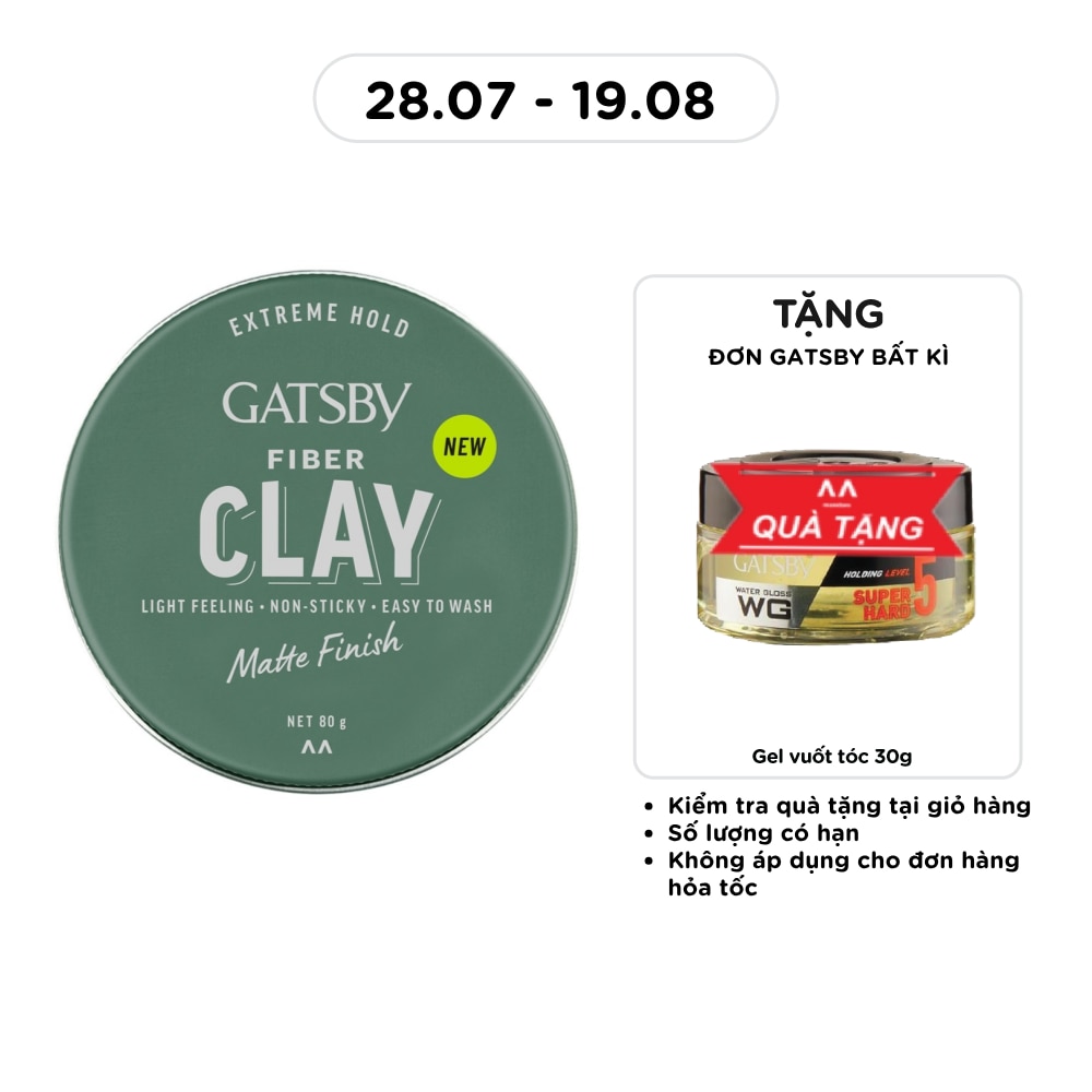 Wax Vuốt Tóc Gatsby Fiber Clay 80g image