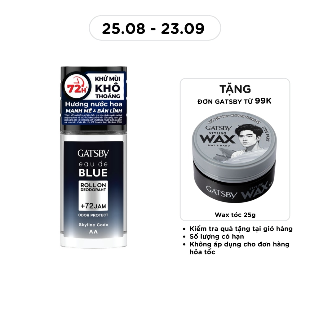 Eau De Blue Deodorant Roll On Skyline Code 50ml