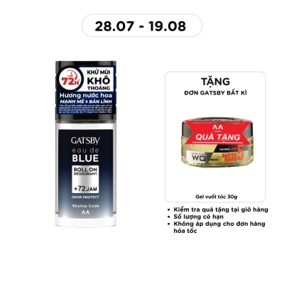 GATSBY - Lăn Khử Mùi Gatsby Eau De Blue Deodorant Roll On Skyline Code 50ml image