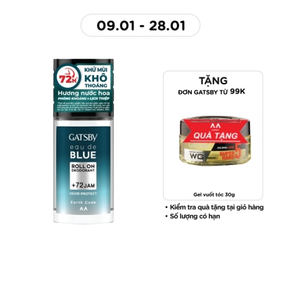 GATSBY Lăn Khử Mùi Gatsby Eau De Blue Deodorant Roll On Earth Code 50ml