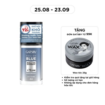 GATSBY - Eau De Blue Deodorant Roll On Air Code 50ml image