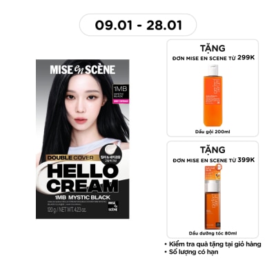 MISE EN SCÈNE Hello Cream Double Cover 120g .#1MB Mystic Black