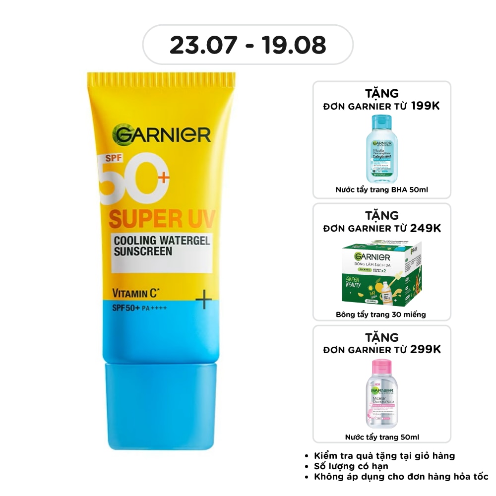 Kem Chống Nắng Garnier Super UV Cooling Watergel Sunscreen 30ml