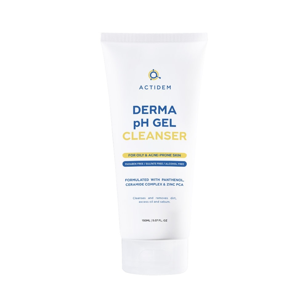 Gel Rửa Mặt Cho Da Dầu Mụn Actidem Derma pH Gel Cleanser 150ml