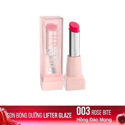MAYBELLINE NEW YORK Son Dưỡng Có Màu Maybelline Lifter Glaze Oil Balm 2.8g .#003 Rose Bite Hồng Đào Mọng