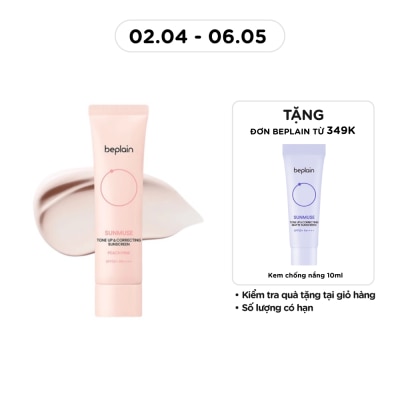 BEPLAIN - Kem Chống Nắng Beplain Sunmuse Tone Up & Correcting Sunscreen Peach Pink SPF50+ PA++++ 50ml