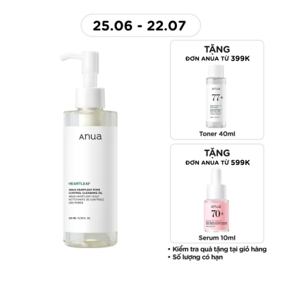 ANUA - Dầu Tẩy Trang Diếp Cá Anua Heartleaf Pore Control Cleansing Oil 200ml