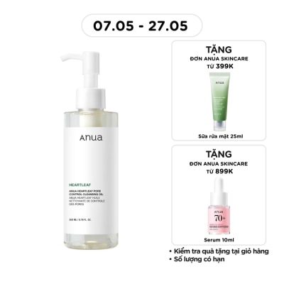 ANUA - Dầu Tẩy Trang Diếp Cá Anua Heartleaf Pore Control Cleansing Oil 200ml