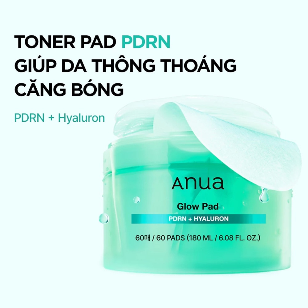 PDRN 100 Hyaluronic Acid Glow Pad 180ml/60pcs