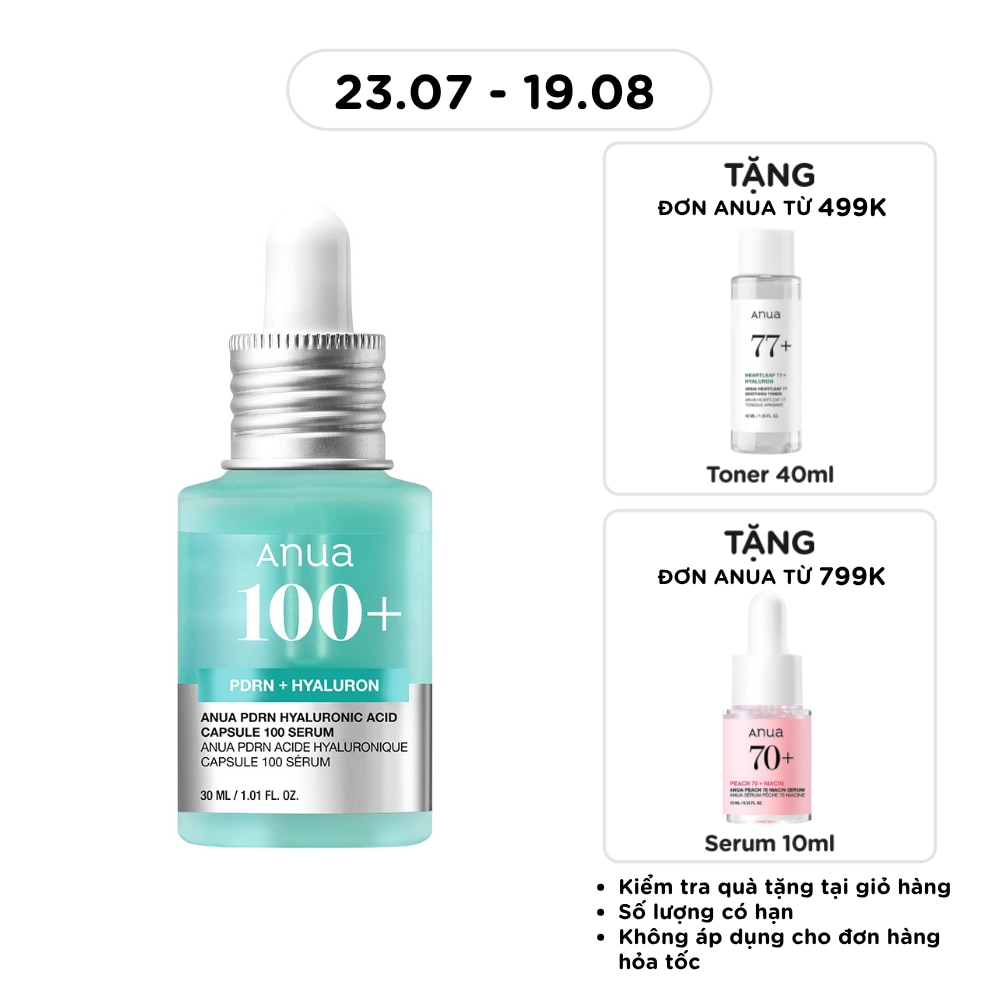 Tinh Chất Giúp Trẻ Hóa Da Anua PDRN Hyaluronic Acid Capsule 100 Serum 30ml