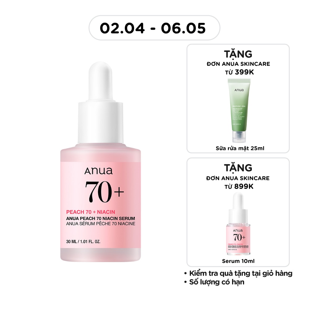 Tinh Chất Dưỡng Sáng Phục Hồi Anua Peach 70 Niacin Serum 30ml