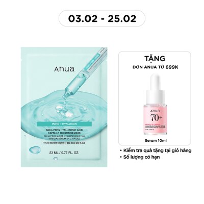 ANUA PDRN Hyaluronic Acid Capsule 100 Serum Mask 23ml