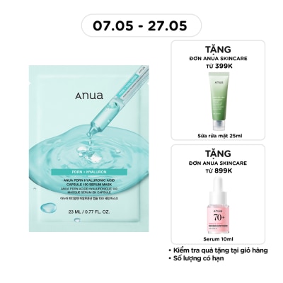 ANUA - Mặt Nạ Anua PDRN Hyaluronic Acid Capsule 100 Serum Mask 23ml