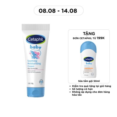 CETAPHIL - Kem Dưỡng Ẩm Và Làm Dịu Da Cho Bé Cetaphil Baby Soothing Moisturising Cream 100g image
