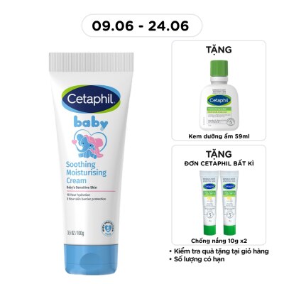 CETAPHIL - Kem Dưỡng Ẩm Và Làm Dịu Da Cho Bé Cetaphil Baby Soothing Moisturising Cream 100g