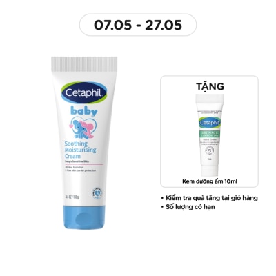 CETAPHIL - Kem Dưỡng Ẩm Và Làm Dịu Da Cho Bé Cetaphil Baby Soothing Moisturising Cream 100g
