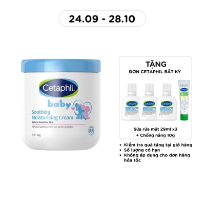 CETAPHIL Kem Dưỡng Ẩm Và Làm Dịu Da Cho Bé Cetaphil Baby Soothing Moisturising Cream 566g image