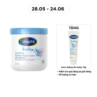 CETAPHIL - Kem Dưỡng Ẩm Và Làm Dịu Da Cho Bé Cetaphil Baby Soothing Moisturising Cream 566g