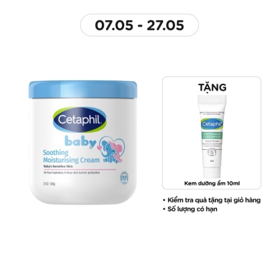 CETAPHIL - Kem Dưỡng Ẩm Và Làm Dịu Da Cho Bé Cetaphil Baby Soothing Moisturising Cream 566g